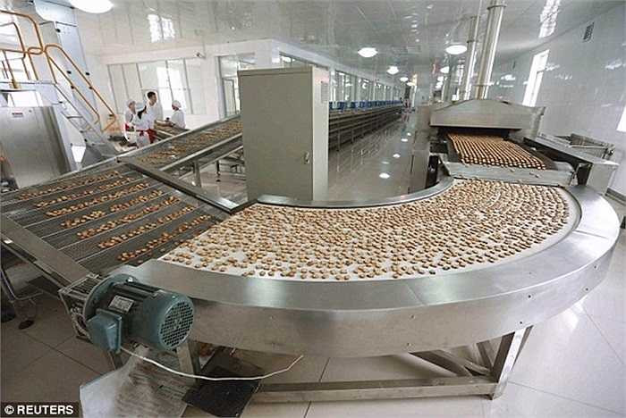 Cận cảnh dây chuyền sản xuất bánh kẹo cho quân đội Triều Tiên mang tên ngày 2 tháng 11