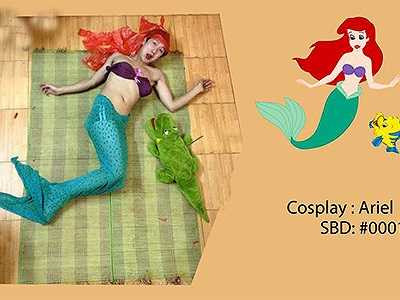 Nàng tiên cá Ariel mắc cạn trên... chiếu trúc