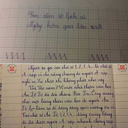 cô giáo á khôi luyện chữ đẹp