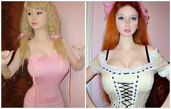 Cô có một vòng eo nhỏ cỡ 50.8cm (20 inch), cỡ áo ngực 32F và đeo kính áp tròng để có đôi mắt mở to trong giống búp bê. 