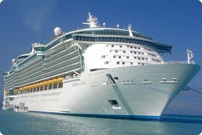 Freedom of the Seas là con tàu du lịch dài 340m, có sức chở 4370 hành khách. Con tàu có thể cung cấp những dịch vụ giải trí như trên đất liền như công viên nước cho trẻ em, rạp chiếu phim 3D hay khu trượt băng nghệ thuật...