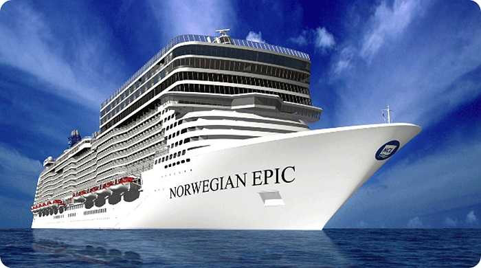 Du thuyền Norwegian Epic thuộc sở hữu của hãng tàu Norwegian Cruise Line Company, được xếp thứ 3 thế giới về sức chở. Với tổng tải trọng lên đến 155 nghìn tấn, con tàu có thể phục vụ 4100 du khách trên biển dài ngày.