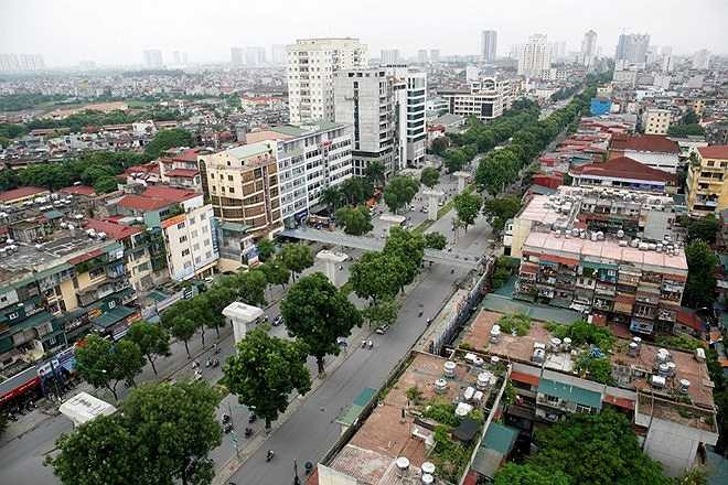 Điểm cuối của tuyến đường sắt là bến xe Hà Đông mới cạnh QL 6. (Ảnh: Infonet)