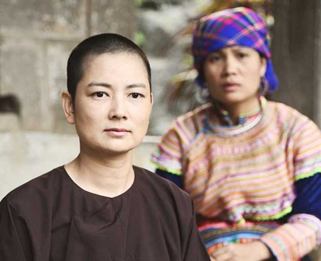 Thúy Vinh cạo đầu đóng phim của Đàm Vĩnh Hưng