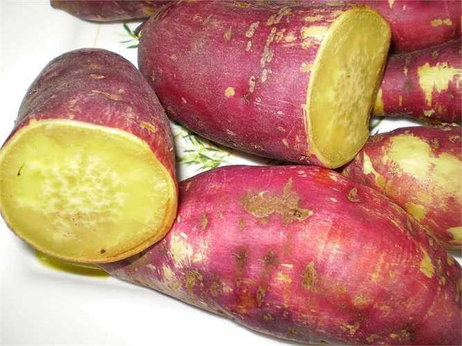 Trong khoai lang cũng có một lượng nhỏ canxi, sắt, magiê, phốt-pho, kẽm, vitamin E, thiamin, riboflavin và folate. 