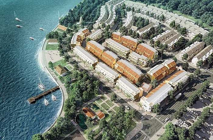 Trong giai đoạn một triển khai dự án, Syrena đã tiến hành khởi công khu nhà mô phỏng phương thức kinh doanh truyền thống của Hà Nội 36 phố phường và phố cổ Hội An. Các căn nhà phố được thiết kế thông căn tạo thành một chuỗi cửa hàng rộng lớn giúp khách hàng có thể linh hoạt trong việc kinh doanh. 