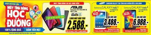 Media Mart tiếp tục giảm giá lớn dịp Mùa tựu trường 2014