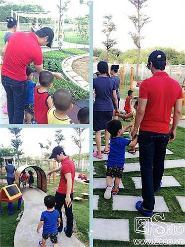 Dù bận rộn công việc nhưng Đăng Khôi luôn dành thời gian đưa vợ con đi chơi. Mỗi lần như vậy, Ken như thỏi nam châm có sức hút lớn đối với người xung quanh