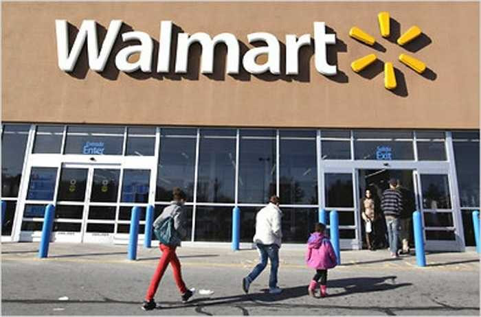 Wal-Mart Stores Inc (trụ sở: Hoa Kỳ, tổng số nhân viên: 2.200.000 người, doanh thu: 476,3 tỷ USD, lĩnh vực: bán lẻ). Wal-Mart Stores được coi là công ty sử dụng lượng lao động lớn nhất thế giới.