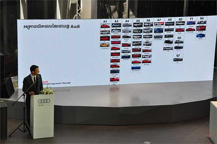 Ông Martin Birkner – Giám đốc Audi AG khu vực Đông Nam Á, Đài Loan và Ấn Độ nhấn mạnh yếu tố 'Tiên phong trong công nghệ' cũng sẽ được mang đến Campuchia, tương tự như cách mà Audi đã thực hiện ở trên 400 xưởng Audi toàn cầu.