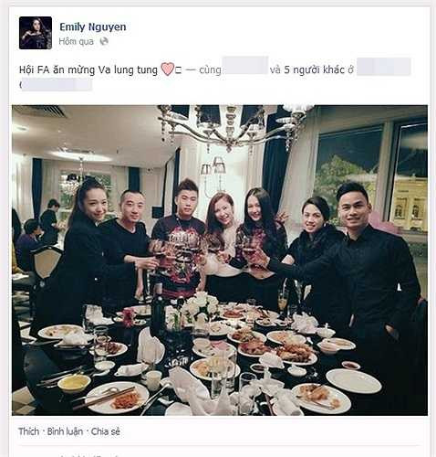 Yêu nhau rầm rộ là thế nhưng khi chia tay, cặp đôi này lại vô cùng lẳng lặng. Ngày lễ tình nhân 14/2/2014, Emily và Soobin than thở trên trang cá nhân rằng mình đang F.A, khiến những người ủng hộ họ vô cùng bất ngờ. Suốt vài tuần sau đó, trong khi Emily hào hứng khoe các sản phẩm âm nhạc mới, ảnh đi chơi vui vẻ với bạn bè thì Soobin lại liên tục chia sẻ những dòng trạng thái buồn bã, cô đơn lên mạng xã hội.