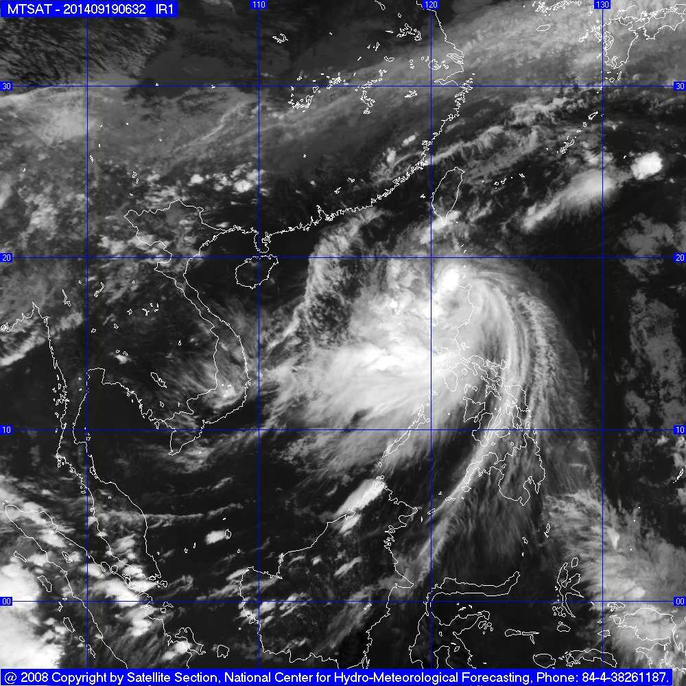 Bão Đỉnh núi đang 'ngấp nghé' biển Đông