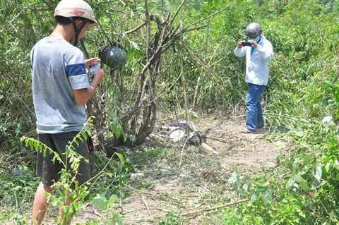 Đà Nẵng, Cưa đầu đạn, hai người chết, không toàn thây, nổ lớn, bom mìn