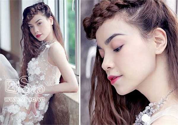 Những kiểu tóc đan tết cầu kì cũng được 'bà mẹ một con' yêu thích.