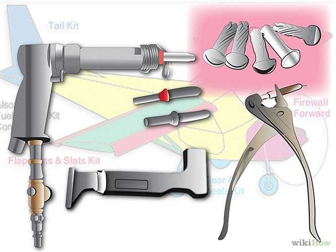 Bước 12: Chọn mua lấy bộ dụng cụ phù hợp cho máy bay định làm. Có thể trao đổi để thuê/mượn các thiết bị chuyên dụng nếu cần.