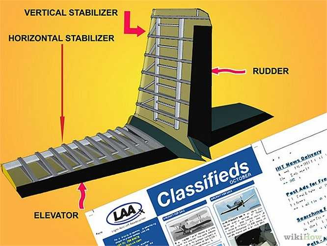 Bước 13: Bắt tay vào việc từ phần đuôi máy bay trước tiên. Nhớ bám sát tài liệu hướng dẫn kỹ thuật đi kèm theo vật tư mua về.