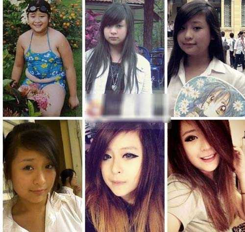 Nhờ giảm cân, nữ sinh Việt từ 'vịt hóa thiên nga'