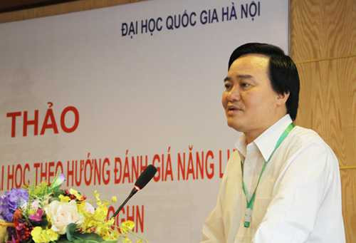 GS Phùng Xuân Nhạ, Giám đốc ĐHQG Hà Nội. Ảnh: Bùi Tuấn.