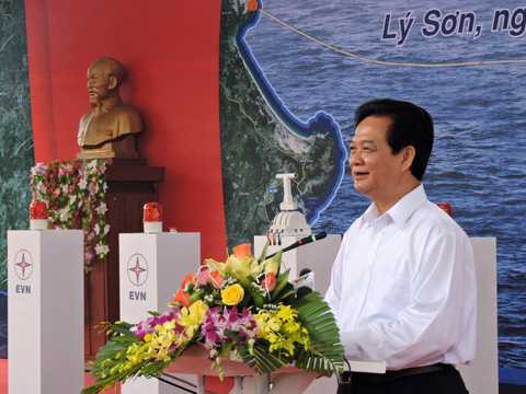 Đóng điện lưới, Quốc gia, Lý Sơn, Quảng Ngãi, điện lực EVN