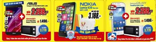 Hàng điện máy “trượt giá không phanh”