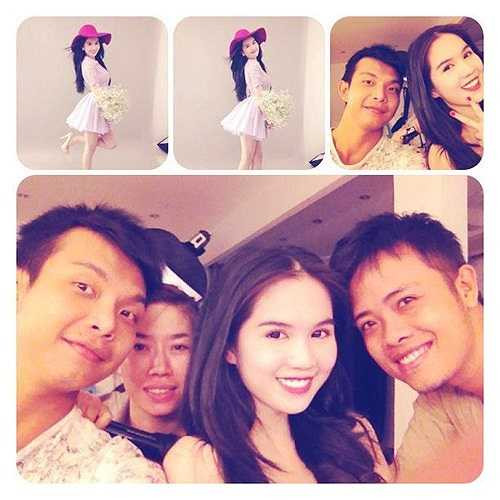 Cô không ngại ngần khi để lộ mặt mộc của mình