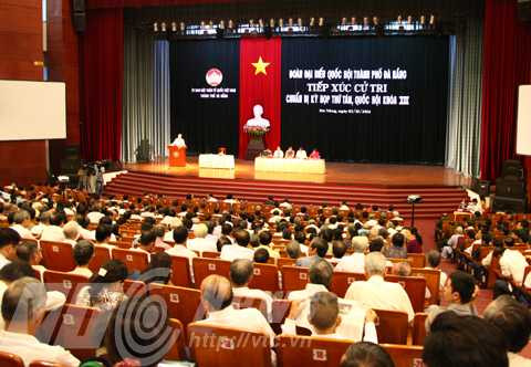 Đà Nẵng, tiếp xúc, cử tri, Nguyễn Bá Thanh, ông Thanh, Quốc hội