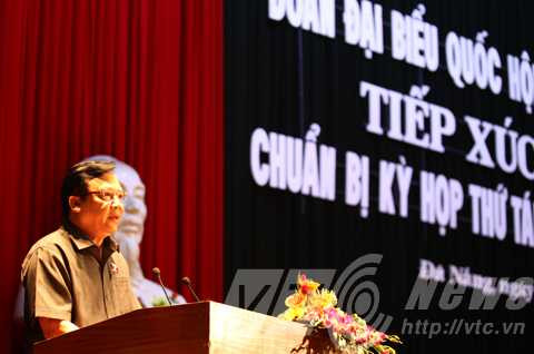 Đà Nẵng, tiếp xúc, cử tri, Nguyễn Bá Thanh, ông Thanh, Quốc hội