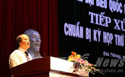 Đà Nẵng, tiếp xúc, cử tri, Nguyễn Bá Thanh, ông Thanh, Quốc hội