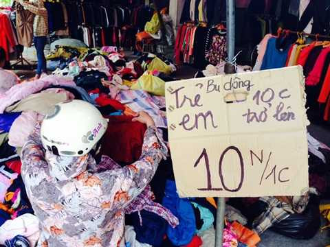 hàng thùng, Đông Tác, quần áo, đắt hàng