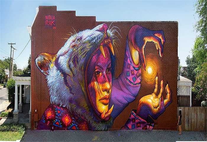 Không khó để có thể nhìn thấy những bức tranh độc đáo này trên đường phố tại Ba Lan.