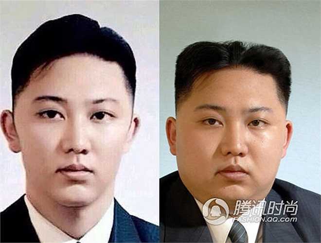Ảnh hồi trẻ của Kim Jong-un (trái)