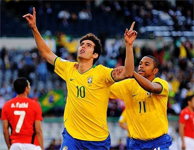 Năm 2009, Kaka trở thành đầu tàu của tuyển Brazil ở Federation Cup diễn ra ở Nam Phi.