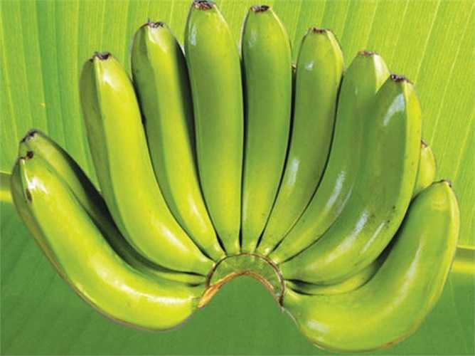 Bài 10: Chuối tiêu xanh mẹ gọt mỏng lớp vỏ xanh bên ngoài, để lại lớp vỏ xanh bên trong (hoặc tước vỏ cũng được), xay nhuyễn trộn với cháo rồi nấu chín cho bé ăn trong khoảng 3 ngày.