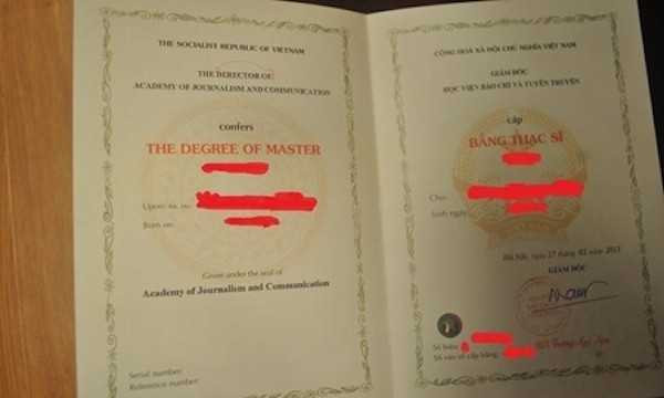 Nhũng lỗi sai ngớ ngẩn trên bằng tốt nghiệp