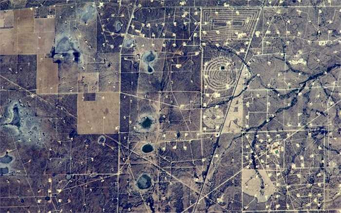 Những cánh đồng khai thác dầu ở Texas