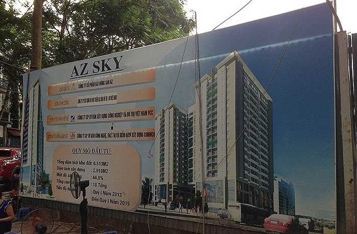 Một dự án khác của AZ Land cũng đã được tái khởi động lại trong thời gian qua là AZ Sky Định Công. Đây là dự án có vị trí đất vàng tại Hà Nội. Sau nhiều tai tiếng liên quan đến thủ tục pháp lý, dự án đã được khởi động vào tháng năm 2013. Hiện dự án đang thực hiện đến tầng 6.