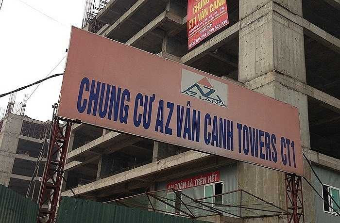 AZ Vân Canh CT1 cũng từng là một trong những dự án tai tiếng nhất của AZ Land. Dự án được khởi công từ năm 2010, nhưng tiến độ thực hiện khá chậm chạp. Tuy nhiên, đến nay dự án này hiện đang thực hiện với tốc độ khá nhanh, hiện đã xây đến tầng 22 và thu hút sự quan tâm của nhiều khách hàng.