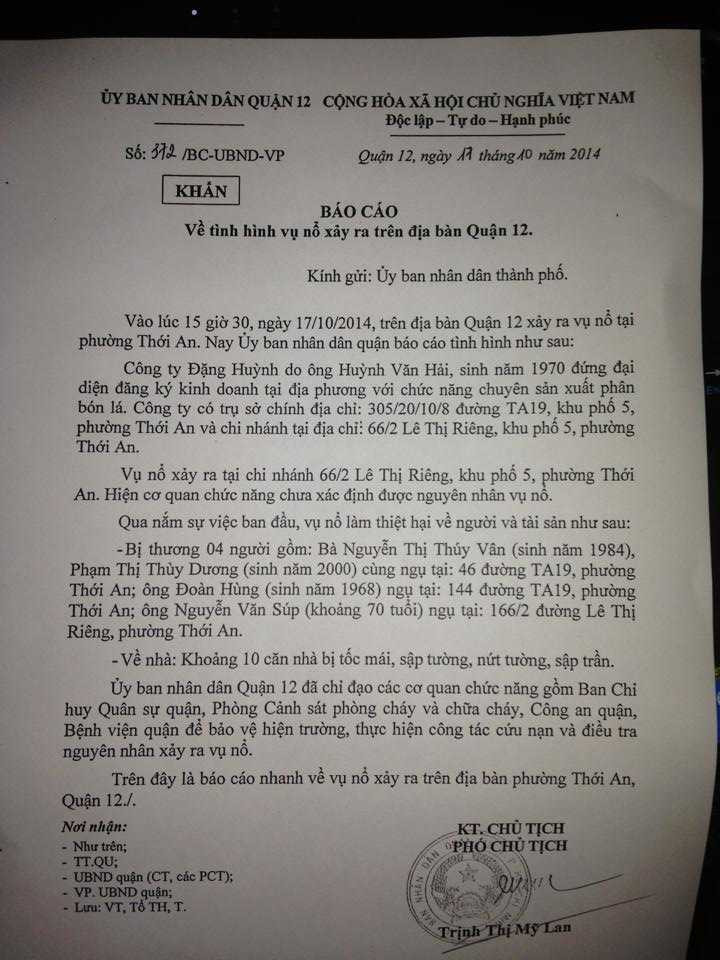 Đang tìm nạn nhận vụ nổ rung chuyển giữa TP.HCM