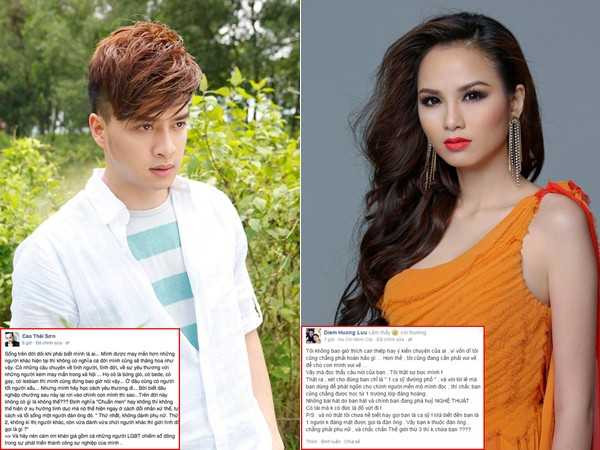 Trước phát ngôn của Yanbi, nhiều nhân vật trong giới đã lên tiếng chỉ trích. Cao Thái Sơn còn nhắc đến vụ hành hung bạn gái của Yanbi khi viết: 'Định nghĩa 'chuẩn men' hay không thì không thể hiện ở xu hướng tình dục mà nó thể hiện ngay ở cách đối nhân xử thế, tư cách và lối sống một người đàn ông đó. Thứ nhất, không đánh phụ nữ. Thứ 2, không kỳ thị người khác, còn vừa đánh vừa chửi người khác thì giới tính đó gọi là gì?'. Diễm Hương thẳng thắn bày tỏ sự coi thường với Yanbi, còn Khánh Thi cho rằng Yanbi chửi người đồng tính tức là chửi những người bạn đã giúp cô thành công. Riêng người mẫu Trang Trần đăng tải clip đả kích lại giọng ca Thu cuối. 