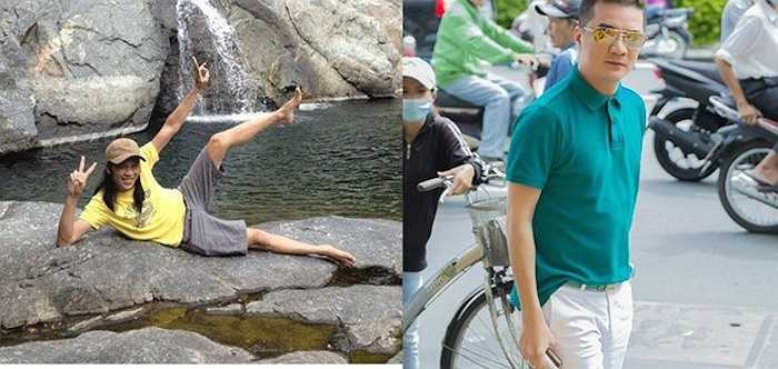 Hình ảnh nhắng nhít của 'vua hài' và đời thường chỉn chu của Quý ông làng nhạc Việt. Sự tương phản này khiến người hâm mộ thích thú vì 2 ông hoàng có cách tận hưởng cuộc sống khác nhau. 