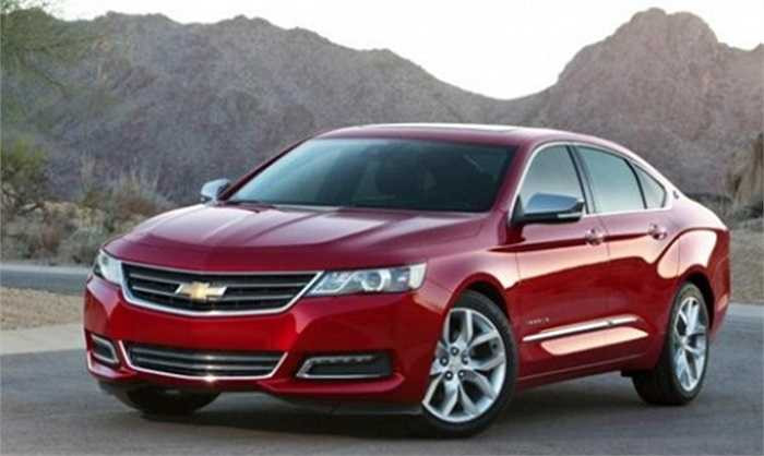 10. Chevrolet Impala. Doanh số: 14 triệu xe. Mẫu sedan ra đời năm 1957, thị trường lớn nhất là Mỹ, hiện đang ở vào thế hệ thứ 10.