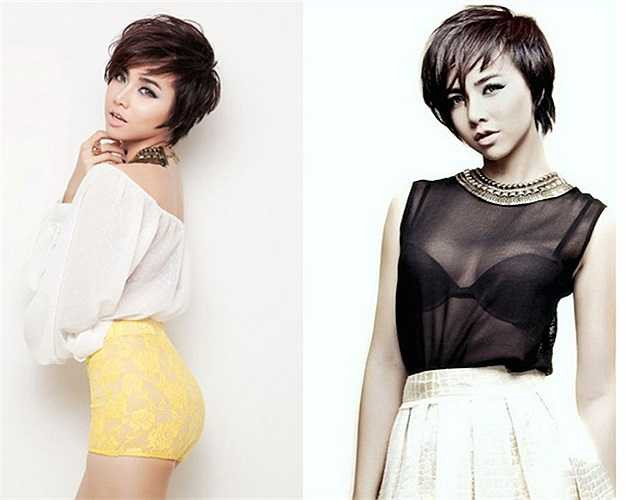 Đinh Ngọc Diệp cũng có thời gian để tóc ngắn 