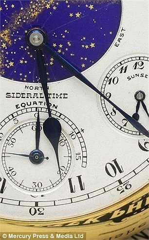 Vẻ long lanh huyền ảo của bầu trời đêm đầy sao được ngắm nhìn từ Công viên Trung tâm thuộc Manhattan, thành phố New York được tái hiện một cách chính xác và kỳ diệu ở vị trí nổi bật nhất của mặt đồng hồ. 