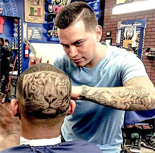 Ngoài hình ảnh nhân vật nổi tiếng, một vài kiểu tóc được Roberto tạo theo hình các con vật