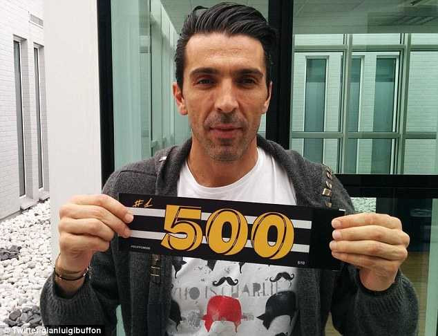 Buffon hào hứng trước trận đấu thứ 500 tại Serie A trong màu áo Juventus