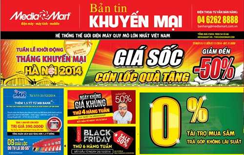 “Giá sốc cơn lốc quà tặng” khởi động Tháng khuyến mại