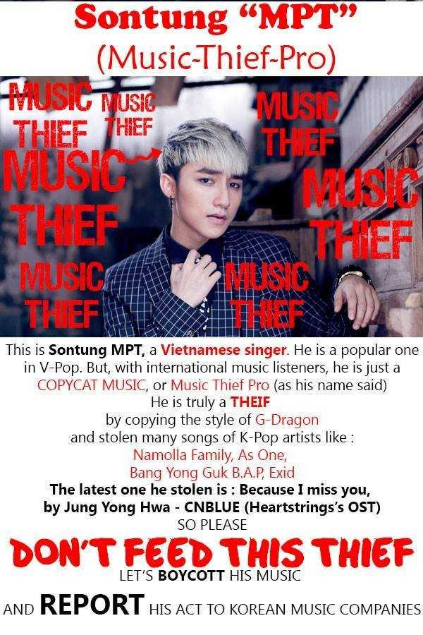 Fan CNBlue tố Sơn Tùng M-TP đạo nhạc.