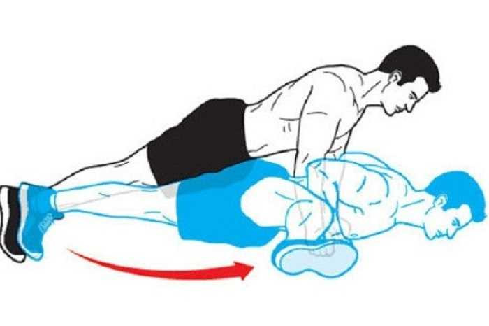 Chống đẩy: Những động tác hít đất cực kỳ tốt cho lưng và đôi vai. Bài tập này làm tiêu lượng mỡ nằm dọc eo lưng và tăng cường sức khỏe. Khi đôi tay phải nâng toàn bộ phần trên của cơ thể theo nhịp lên xuống, thì cơ vai và cơ ngực sẽ nở ra, đồng thời bắp tay trở nên săn chắc. 