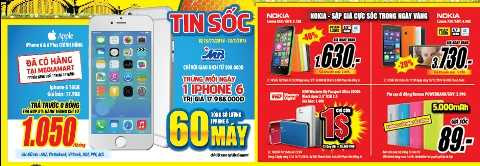 Săn” hàng điện máy 1000đ trong ngày vàng khuyến mại