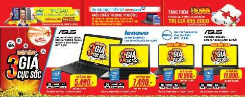 Săn” hàng điện máy 1000đ trong ngày vàng khuyến mại